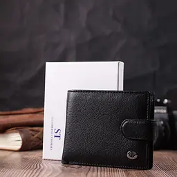 Чоловічий шкіряний гаманець ST Leather 11,5х9,5х1,5 см acs0028309 - мініатюра 9