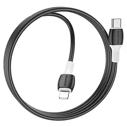 Дата кабель Borofone BX84 Rise Type-C to Lightning 20W (1m) Black - мініатюра 3