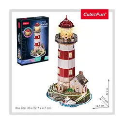 Пазл Cubic Fun тривимірний Night edition Маяк із LED-підсвічуванням (L540h) - мініатюра 2