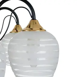 Люстра стельова Brille класична E27 60W BK (LK-676C/8) - мініатюра 3