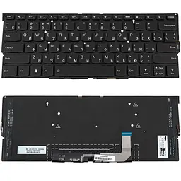 Клавіатура для ноутбука LENOVO (Yoga Slim 9-14ITL05) rus чорний без кадру підсвічування клавіш