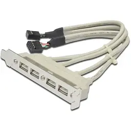 Планка розширення Atcom Usb 2.0 на задню панель 4 порти (15258)