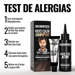 Шампунь камуфлюючий Beardburys Men's Color Shampoo Dark Brown 3N темно-коричневий - мініатюра 4