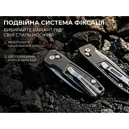 Ніж складаний кишеньковий SRM Scout 7229-GB (6.9 см) 14C28N / G10 чорний - мініатюра 11