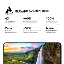 Захисне скло на Honor X8a з олеофобним покриттям, Pro, повне проклеювання, антистатичний і пиловідштовхуючий шар, 9H, самоклеючеся, 2.5D, на весь екран, антистатичний клей, ArmorStandart (ARM69379) - мініатюра 5