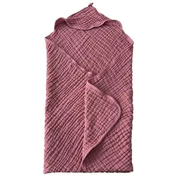 Дитячий рушник з капюшоном Lovely Svi органічна бавовна (муслін) – 80 x 80 см, від 0 до 2 років Рожевий (2001251)