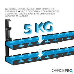 Органайзер для кабелів Officepro CT690B - мініатюра 8