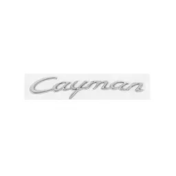 Емблема напис Cayman для Porsche 175х35мм ХРОМ пластик (на скотчі)