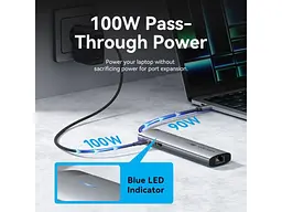 Мультипортовий адаптер Vention Hub 8-in-1 100W (TGUHB) - мініатюра 10