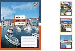 Набір зошитів Yes «Travel» 60 арк., у клітинку, 10 шт. 766065 в асортименті