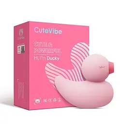 Вакуумний вібратор-качечка CuteVibe Ducky Pink CuteVibe SO6553 92489 - мініатюра 1
