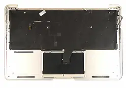 Клавіатура для ноутбука Apple MacBook Air (A1370) 2011+ Black, (Silver TopCase), RU (горизонтальний ентер)
