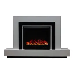 Електричний камін Fireplace Craftsman Tokado White Bluetooth звук потріскування дров (10080122)