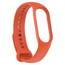 Силіконовий ремінець для фітнес браслетів Xiaomi Mi Band 5/6/7, Silicone, orange, зі зручною застібкою, на фітнес трекер та смарт годинник, ArmorStandart (ARM61896)