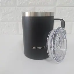 Термокухоль Kamille KM-2159 360 мл чорний - мініатюра 3