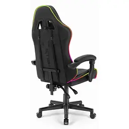 Комп'ютерне крісло Hell's Chair HC-1004 Black Led (тканина) - мініатюра 3