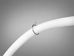 Стельова люстра LED Diasha SY9610-1500BHR Шланг 17W, 3000K, чорний хром, для коридору, спальні, кухні, кафе - мініатюра 3