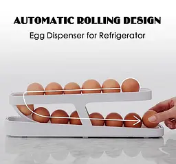 Контейнер для яєць двоярусний Egg Dispenser R93844 органайзер у холодильник два яруси Білий - мініатюра 4