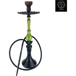 Кальян KARMA HOOKAH 3.1 Green (Craft Black) - мініатюра 2