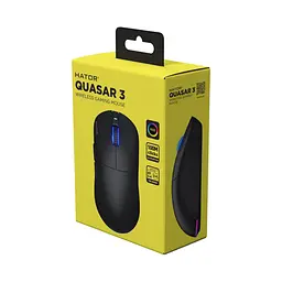 Миша бездротова Hator Quasar 3 Wireless Чорний (HTM730) - мініатюра 6