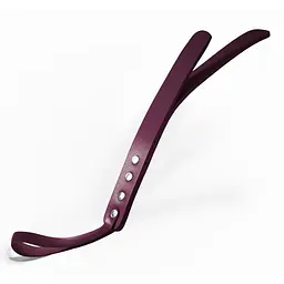 Паддл двошаровий Feral Feelings Leather Mini Paddle Burgundy, натуральна шкіра