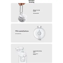 Пляшка для води MiJia Magnetic Tea Storage Cup Black (BHR089TCN) [169615] - мініатюра 11