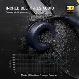 Навушники дротові OneOdio Monitor 60, 3,5мм/6,35мм Misty Синій - мініатюра 8