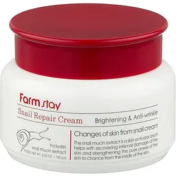Крем для обличчя FarmStay Snail Repair Cream з муцином равлика 100 г - мініатюра 3