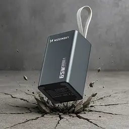 УМБ Wozinsky 30000mAh K65+ 65W PD,QC USB-A,2xUSB-C Gray - мініатюра 5