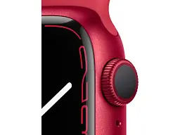 Смарт-годинник Apple Watch Series 7 GPS 41mm PRODUCT RED Aluminum Case With PRODUCT RED Sport Band (MKN23) - мініатюра 3