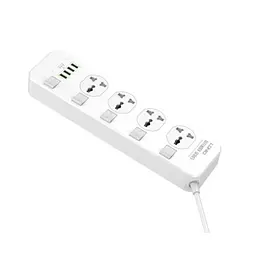 Мережевий продовжувач LDNIO SC4408 (4 х розетки 4 х USB) 2 м - мініатюра 4