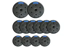Набір бітумних дисків Thunder 2х10 кг, 6х5 кг, 4х2.5 кг (SET-B-09-60KG)