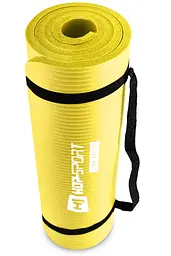 Мат для фітнесу та йоги Hop-Sport HS-N015GM 1,5см жовтий - мініатюра 8