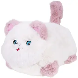 Інтерактивна м'яка іграшка AiDA Smart Blinking Cat біло-рожева (AD54081) - мініатюра 3
