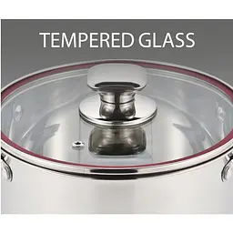 Каструля Krauff Prime Chef зі скляною кришкою 6.1 л 24 см (26-238-041) - мініатюра 4