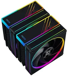 Кулер для процесора FROZN A620 ARGB Black, 2x120 мм, 6 теплових трубок, алюміній/мідь ID-Cooling teh0027869 - мініатюра 4