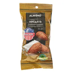 Миндаль Almond жареный соленый 50 г (930642)