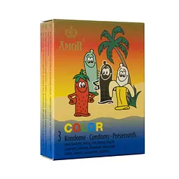 ПР. Презервативи - Amor Color, 3 шт. Amor 11-50125; 8115050125 102808