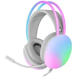 Гарнітура MARSGAMING MH-Glow Pink, 360° Full Chroma RGB Flow, Мікрофон З шумоподавленням, Надлегкий Дизайн, Амушюри З Піною