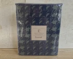 Турецька постільна білизна First Choice фланель Sadora navy blue євро - мініатюра 5