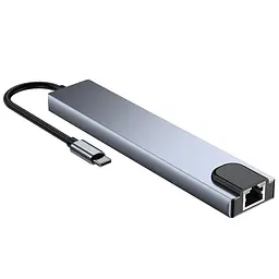 Хаб USB "8-in-1", Grey GTL teh0019583 - мініатюра 5
