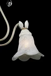 Люстра декоративна Splendid Ray L77194/3, 3 лампи, білий та золотий, висота 55-90 см, сучасний стиль для дому - мініатюра 3
