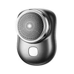 Електрична мінібритва-брелок No Brand на акумуляторі бездротова USB Mini Shaver Black (2093506432) - мініатюра 4