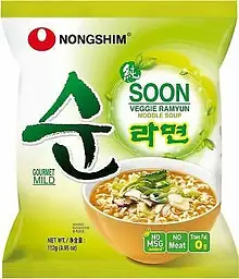 Лапша Вегетарианская Soon Veggie Ramyun 112 г