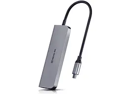 Мультипортовий адаптер REAL-EL CQ-700 Space Grey (EL123110002)