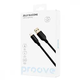 Кабель Proove Jelly Silicone USB to Lightning 2.4A (1m) black - мініатюра 5
