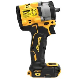 DeWALT Гайковерт ударний аккумуляторний DeWALT XR Li-Ion 18В 610Нм 1440-2500об/хв 3550уд/хв 3/8" 1.1кг без АКБ та ЗП - мініатюра 4
