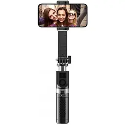 Монопод трипод бездротовий XO SS10 Mini Bluetooth 80 см селфі палиця штатив із дзеркалом і триногою Чорний