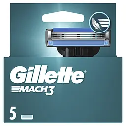 Змінні картриджі для гоління Gillette Mach3 5 шт. - мініатюра 2