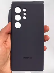 Оригінальний силіконовий чохол для Samsung Galaxy S24 Ultra Samsung Silicone Case Dark Violet EF-PS928TEEGWW (S928) - мініатюра 3